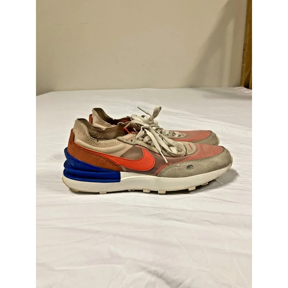 Nike Waffle One Running Shoes Women's Lace-Up Low Top Athletic Sneakers - 8.5